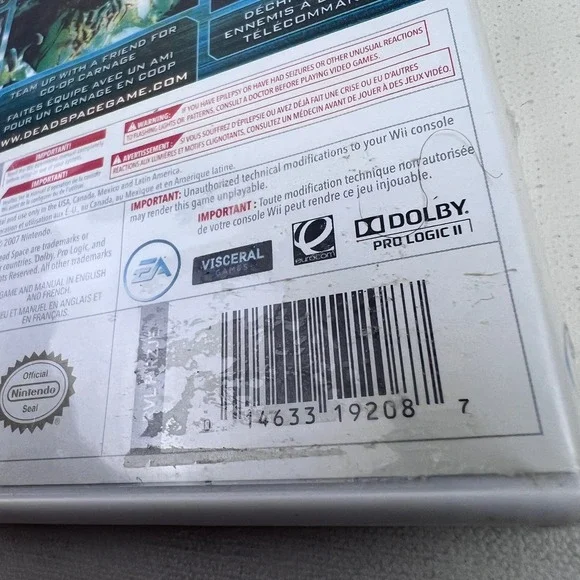 Dead Space Extraction Wii Game Horror Shooter Action Adventure Survival